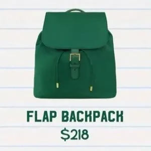 SCL Emerald Nylon Flap Backpack SCL Emerald Nylon Flap Backpack | Mercari main image 3